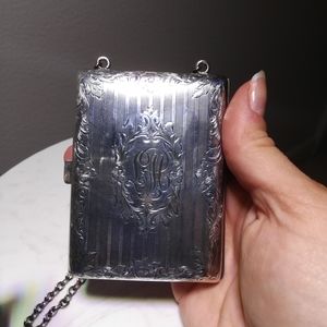 Antique Sterling Silver Lady's Compact Purse